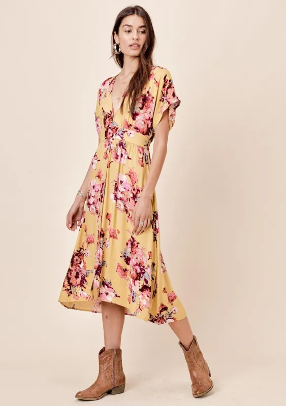 Rosella Floral Tie Back Dress sold by lovestitch