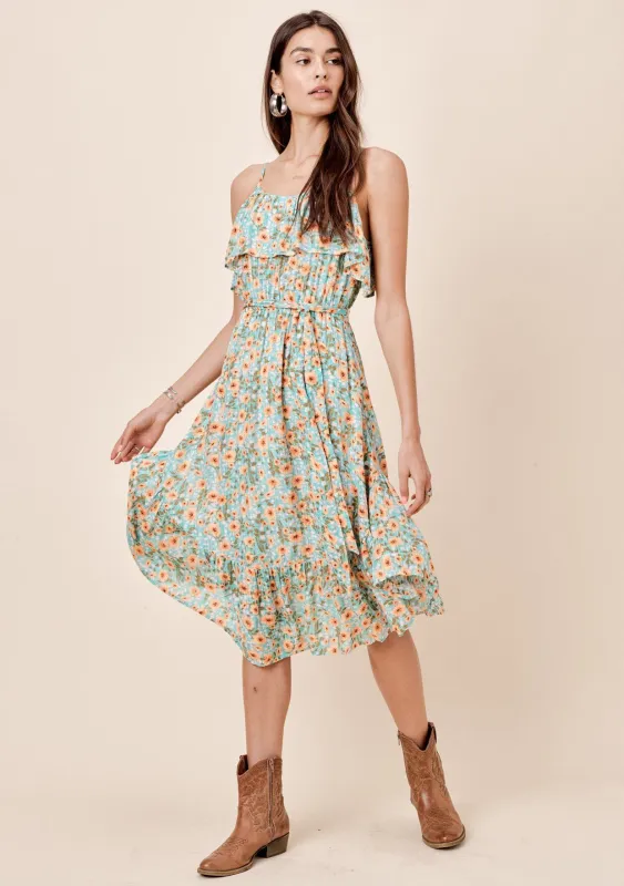 Devyn Floral Ruffle Dress sold by lovestitch