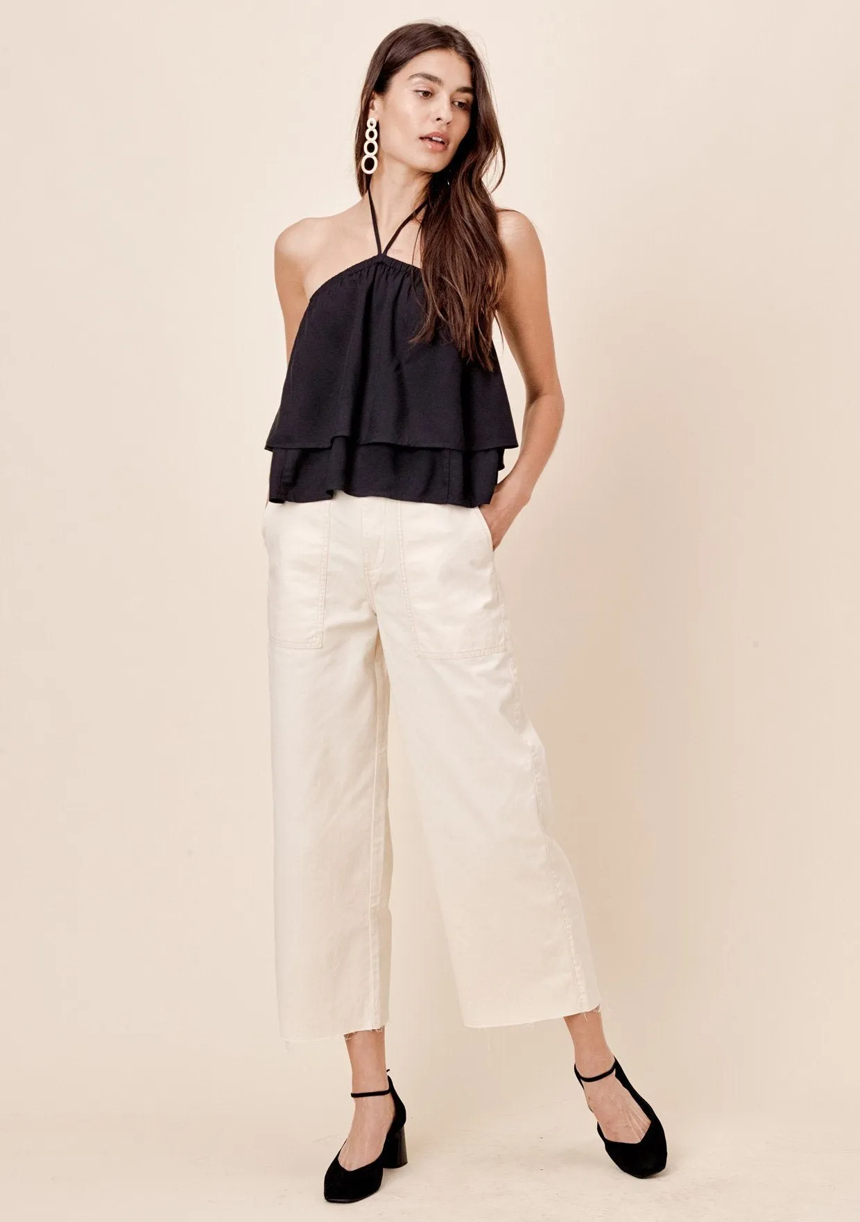 Jordana Double Layer Halter Top sold by lovestitch product image thumbnail 2