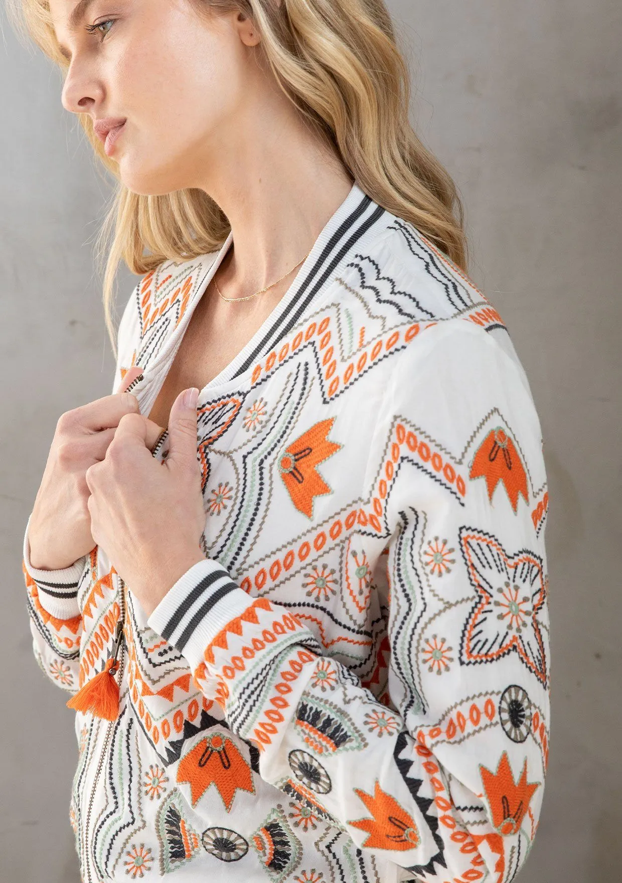 Freyja Embroidered Bomber sold by lovestitch product image thumbnail 5