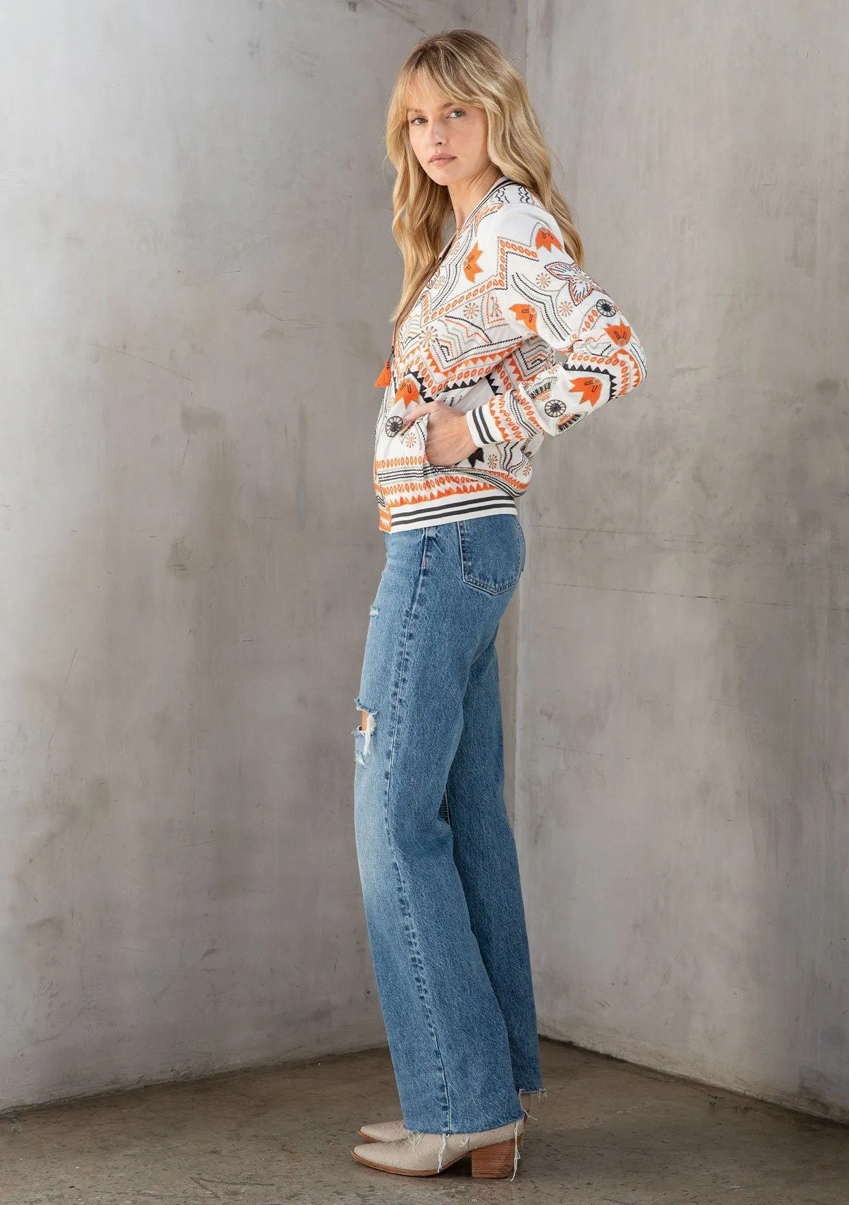 Freyja Embroidered Bomber sold by lovestitch product image thumbnail 4