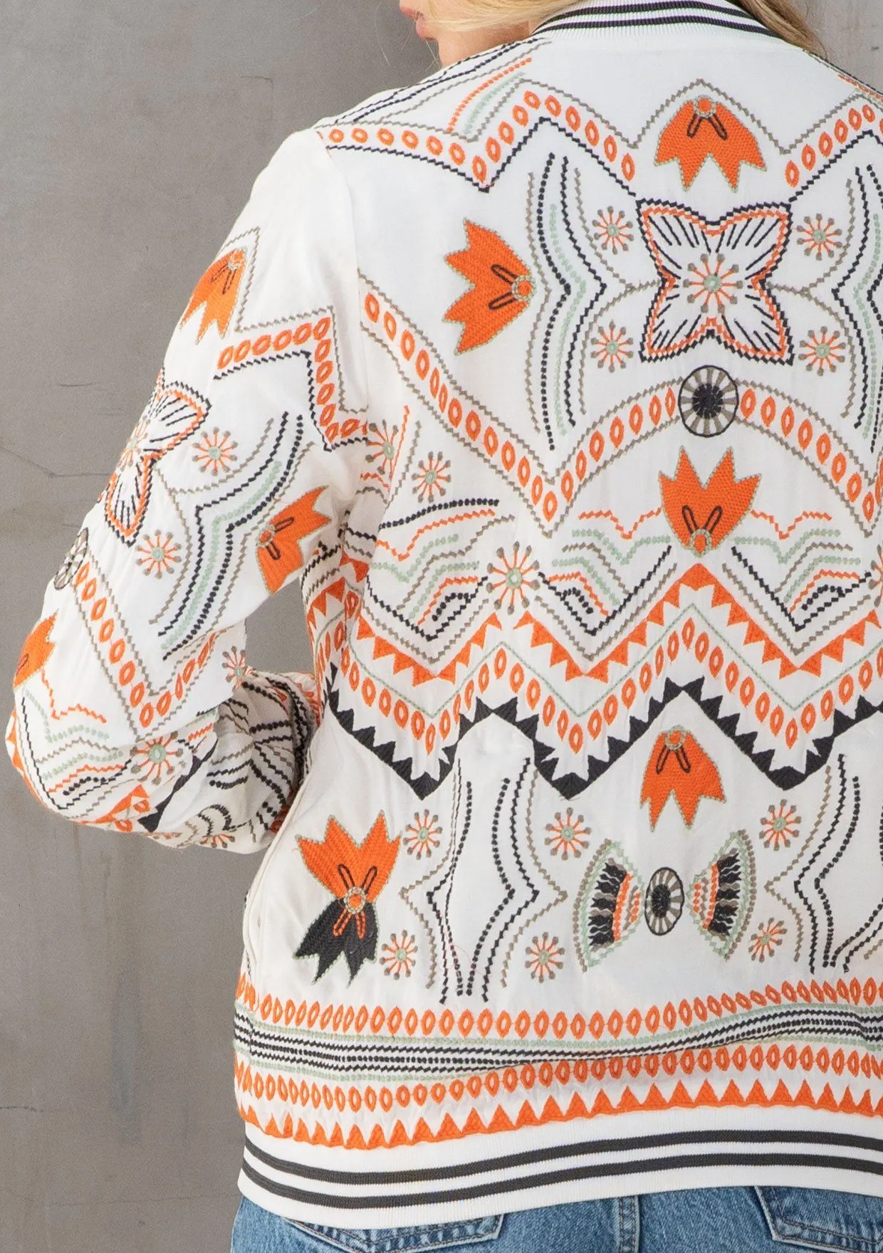 Freyja Embroidered Bomber sold by lovestitch product image thumbnail 3