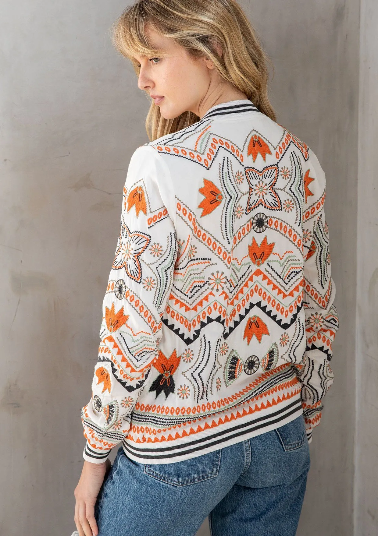 Freyja Embroidered Bomber sold by lovestitch product image thumbnail 2