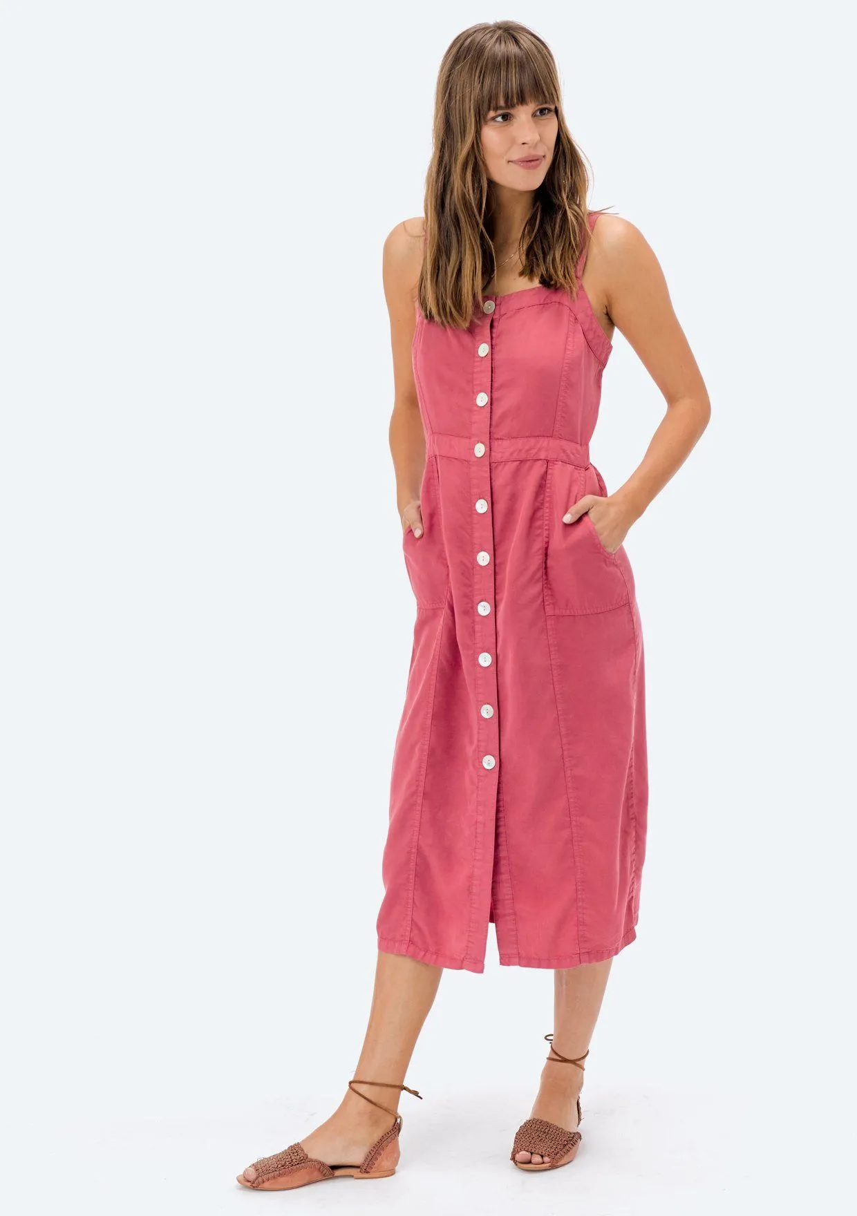 Cecelia Button Front Dress sold by lovestitch