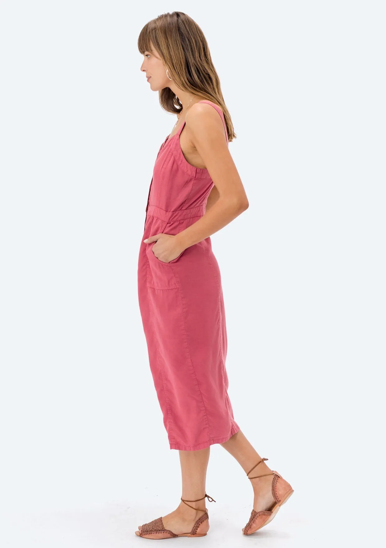 Cecelia Button Front Dress sold by lovestitch product image thumbnail 3