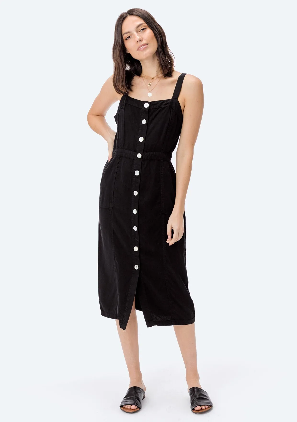 Cecelia Button Front Dress sold by lovestitch product image thumbnail 5