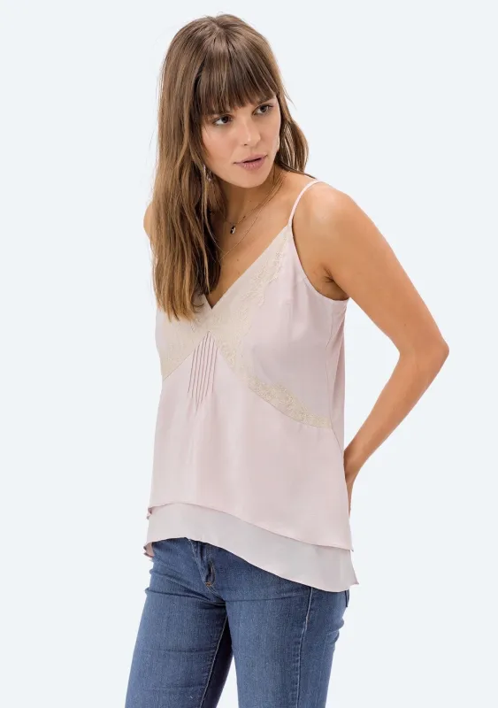 Gina Lace Applique Cami sold by lovestitch