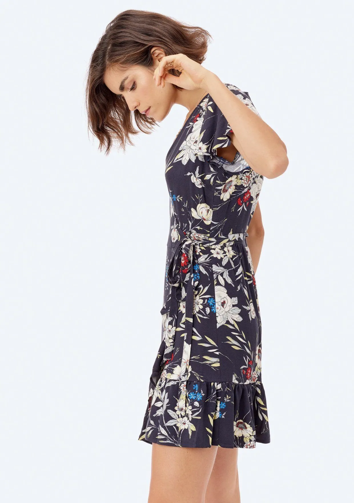 Ceren Floral Wrap Dress sold by lovestitch product image thumbnail 3