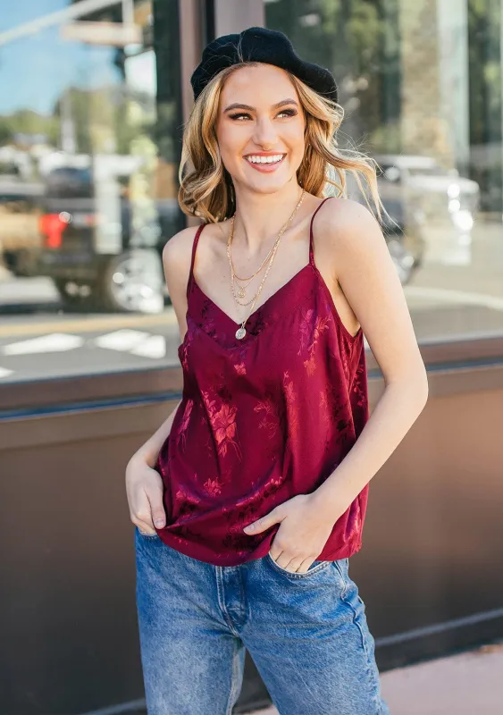 Jane Floral Jacquard Cami sold by lovestitch