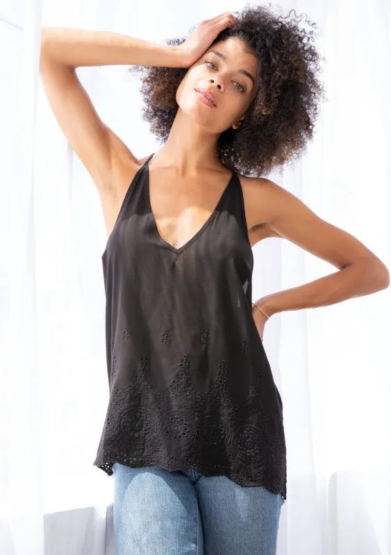Roz Eyelet Tank made by lovestitch