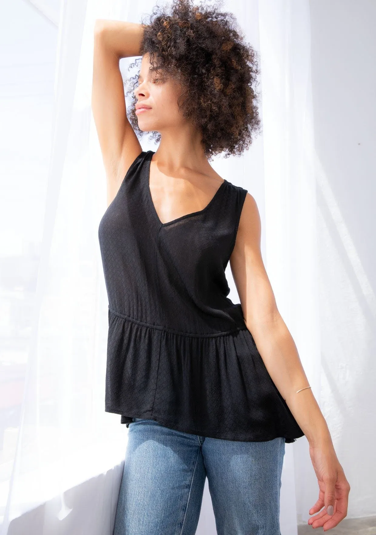 Summer Moon Side Tie Tank Top sold by lovestitch