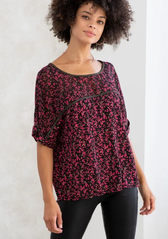Poppy Short Sleeve Top sold by lovestitch