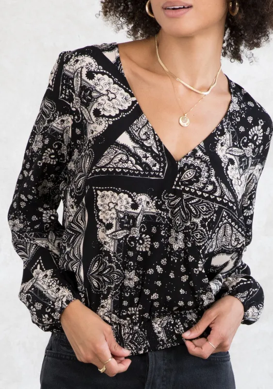 Ronan Surplice Top sold by lovestitch