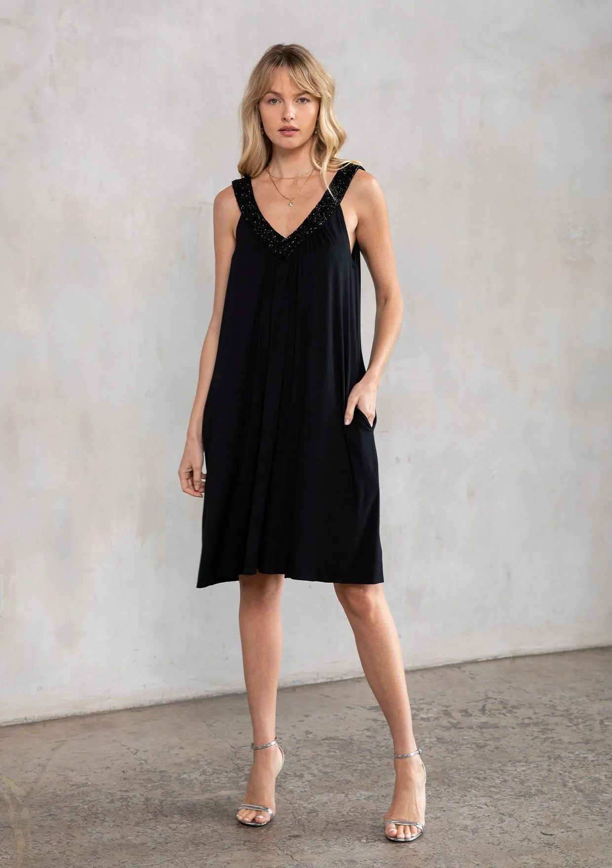 Sparkle Beaded Mini Dress sold by lovestitch product image thumbnail 5