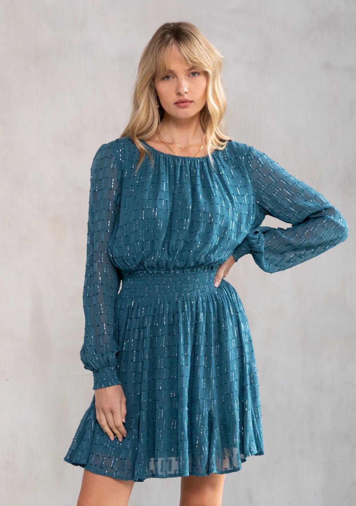 Breakaway Chiffon Mini Dress sold by lovestitch