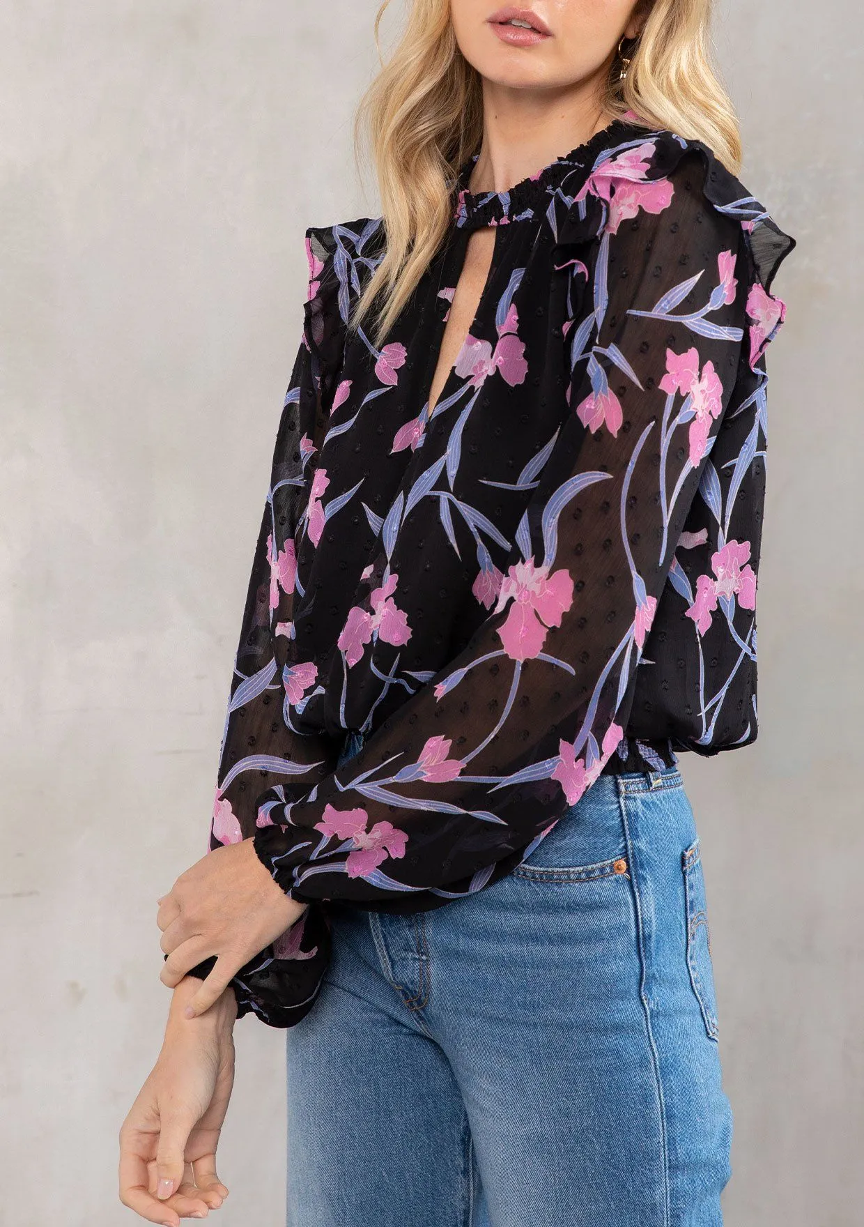 Sweet Nothings Floral Chiffon Top sold by lovestitch product image thumbnail 4