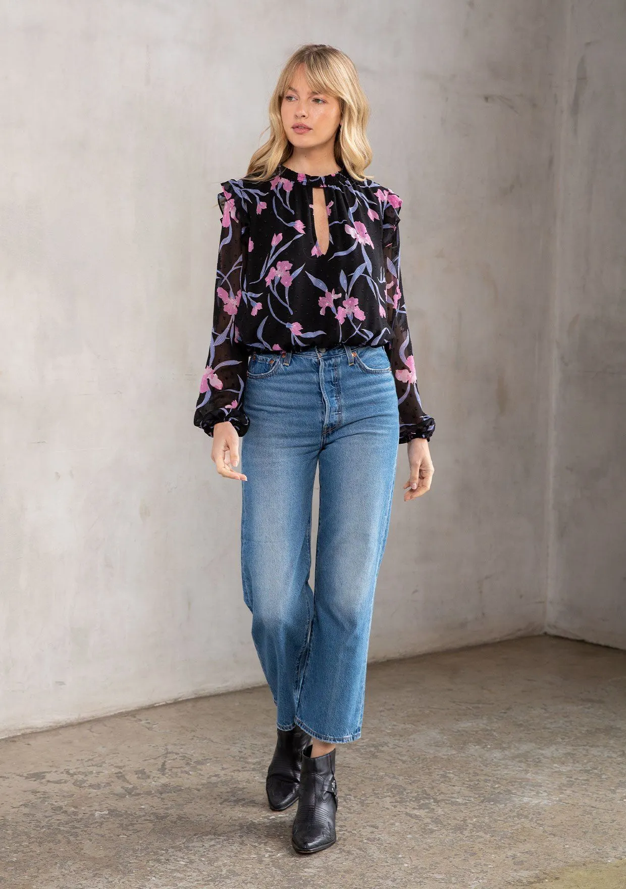 Sweet Nothings Floral Chiffon Top sold by lovestitch product image thumbnail 5