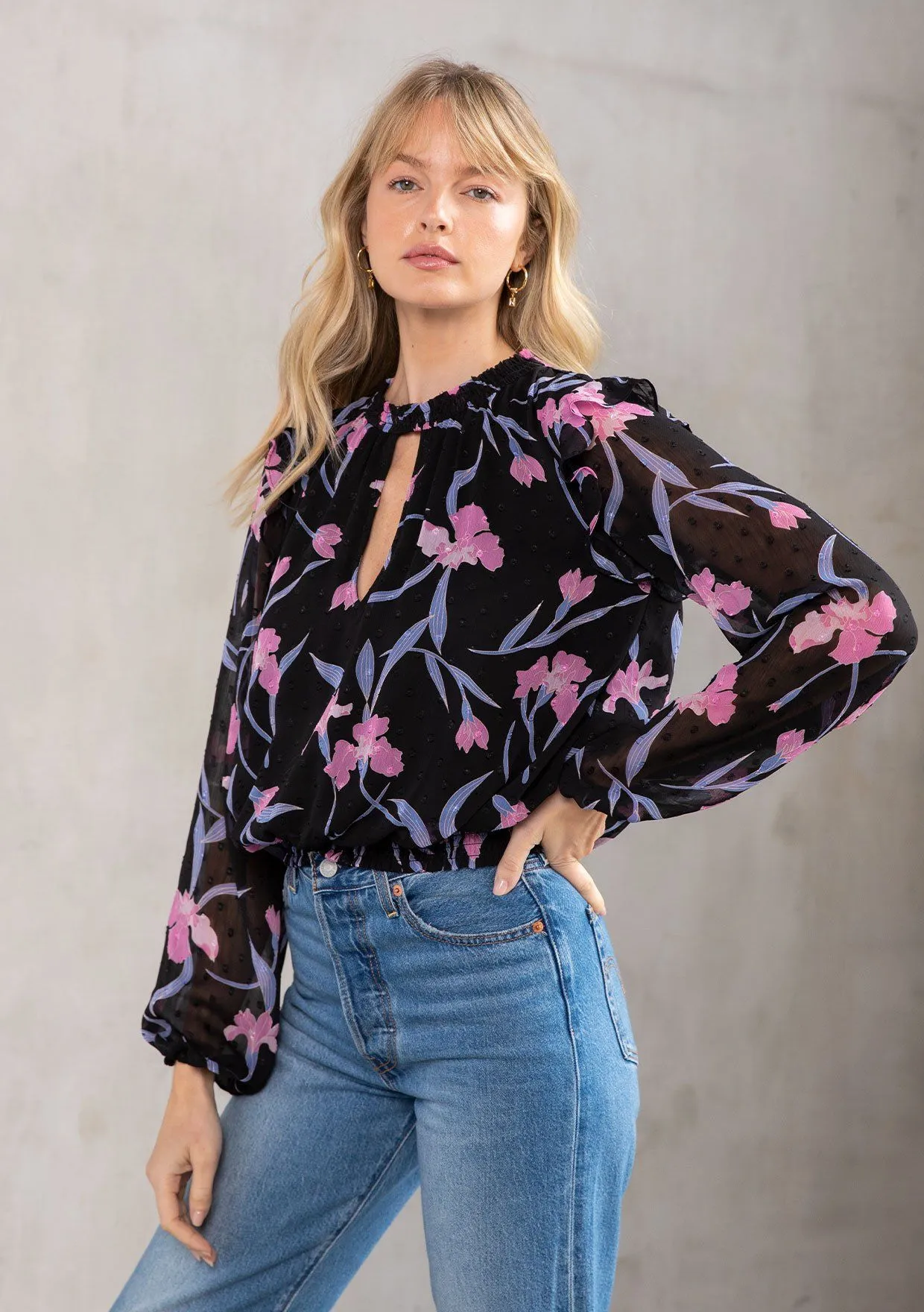 Sweet Nothings Floral Chiffon Top sold by lovestitch product image thumbnail 3