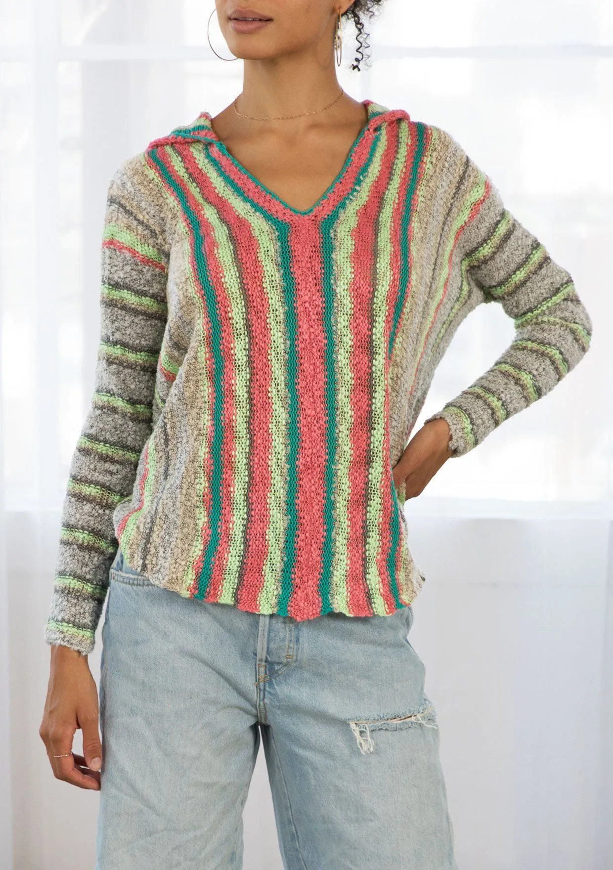 Riviera Striped Hoodie sold by lovestitch product image thumbnail 4