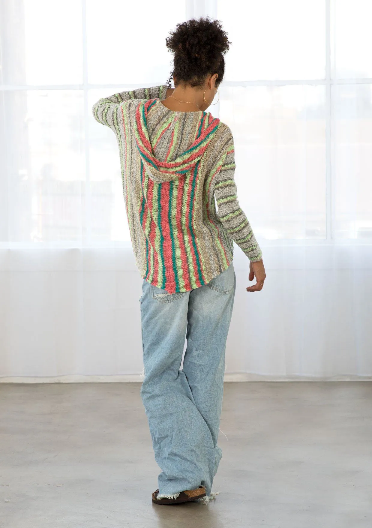 Riviera Striped Hoodie sold by lovestitch product image thumbnail 2