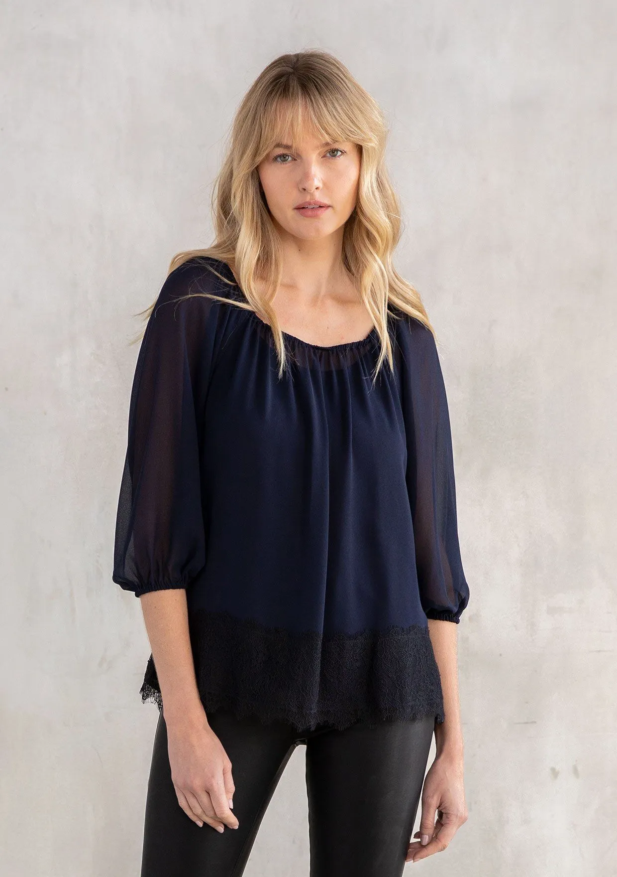 Gather Lace Blouse sold by lovestitch product image thumbnail 5