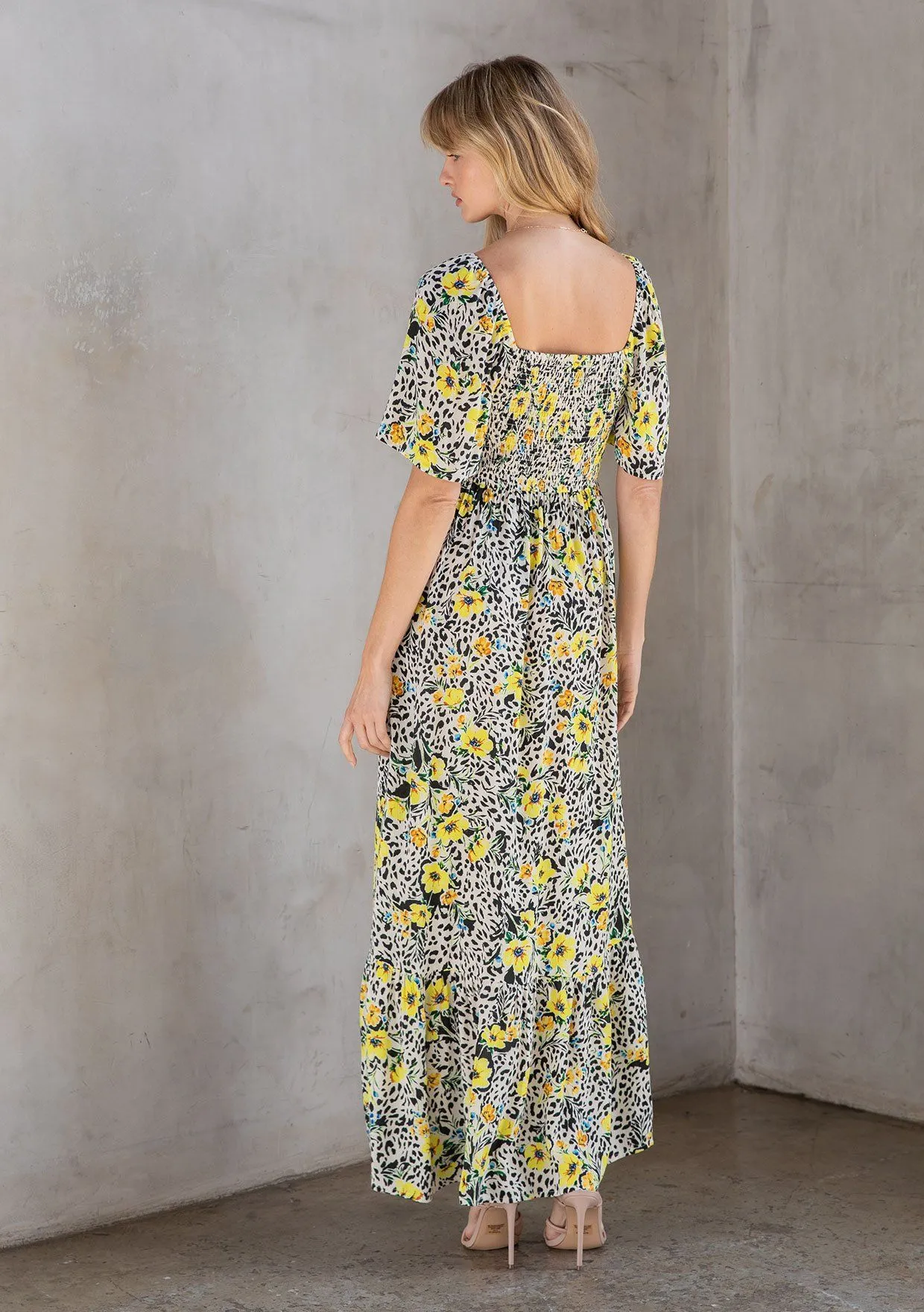 Tuscan Floral Maxi Dress sold by lovestitch product image thumbnail 3