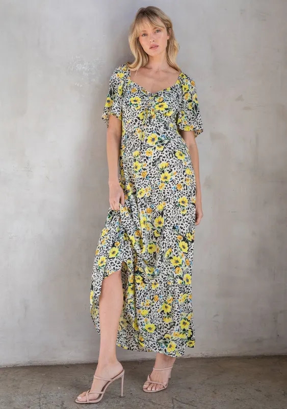 Tuscan Floral Maxi Dress sold by lovestitch