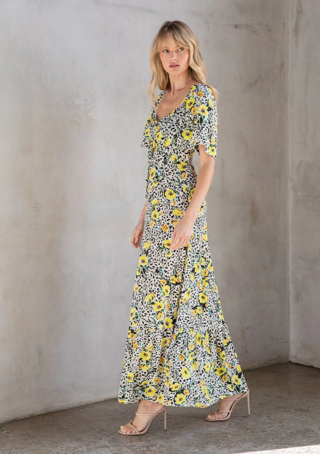 Tuscan Floral Maxi Dress sold by lovestitch product image thumbnail 4