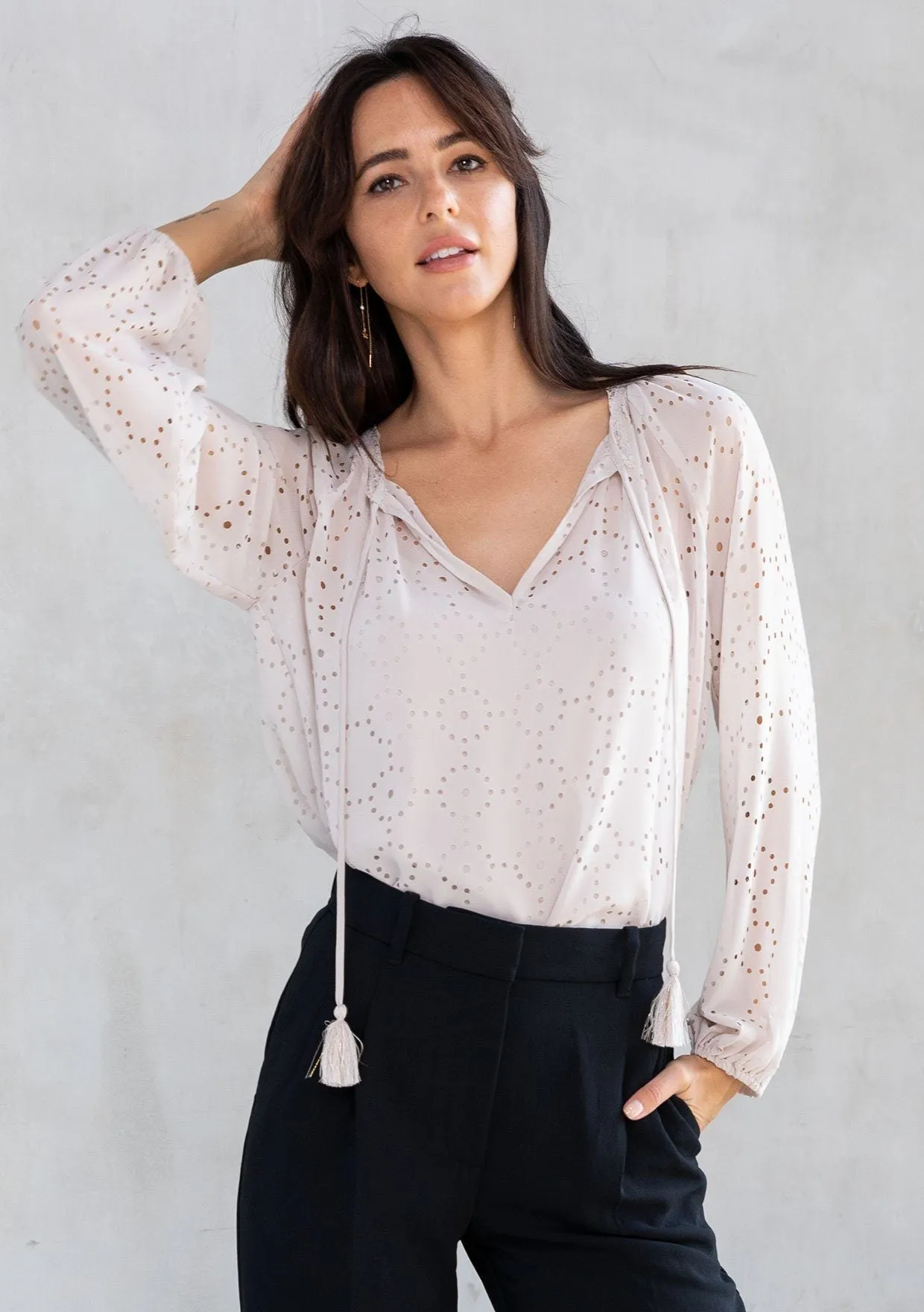 Keep Dreaming Chiffon Blouse sold by lovestitch product image thumbnail 5
