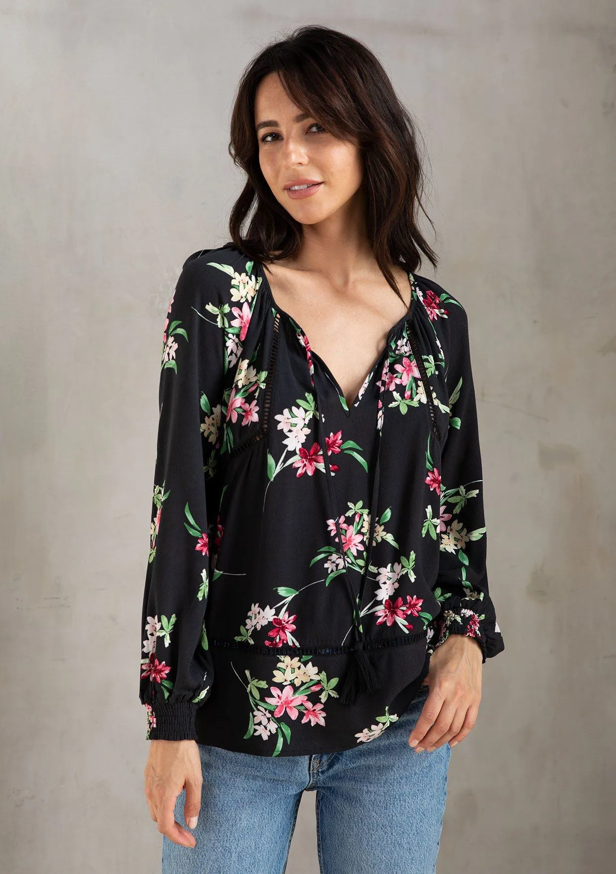 Rosalie Floral Blouse sold by lovestitch