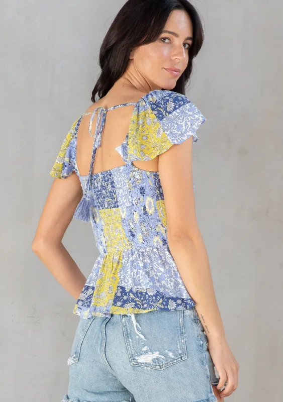 Johanna Smocked Top sold by lovestitch