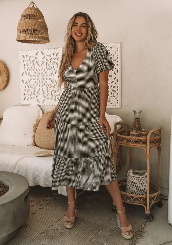 Lexi Gingham Midi Dress made by lovestitch