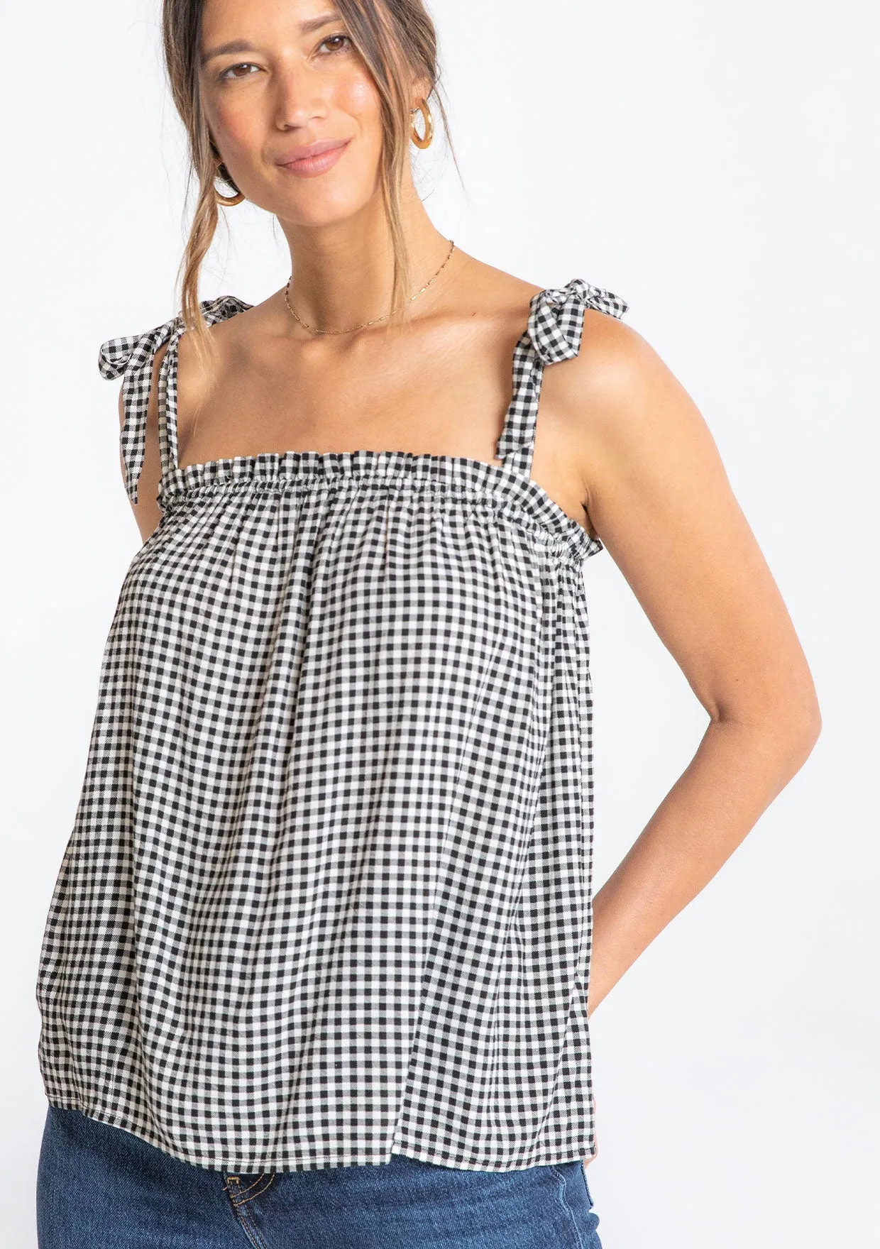Milla Gingham Tank Top sold by lovestitch product image thumbnail 2