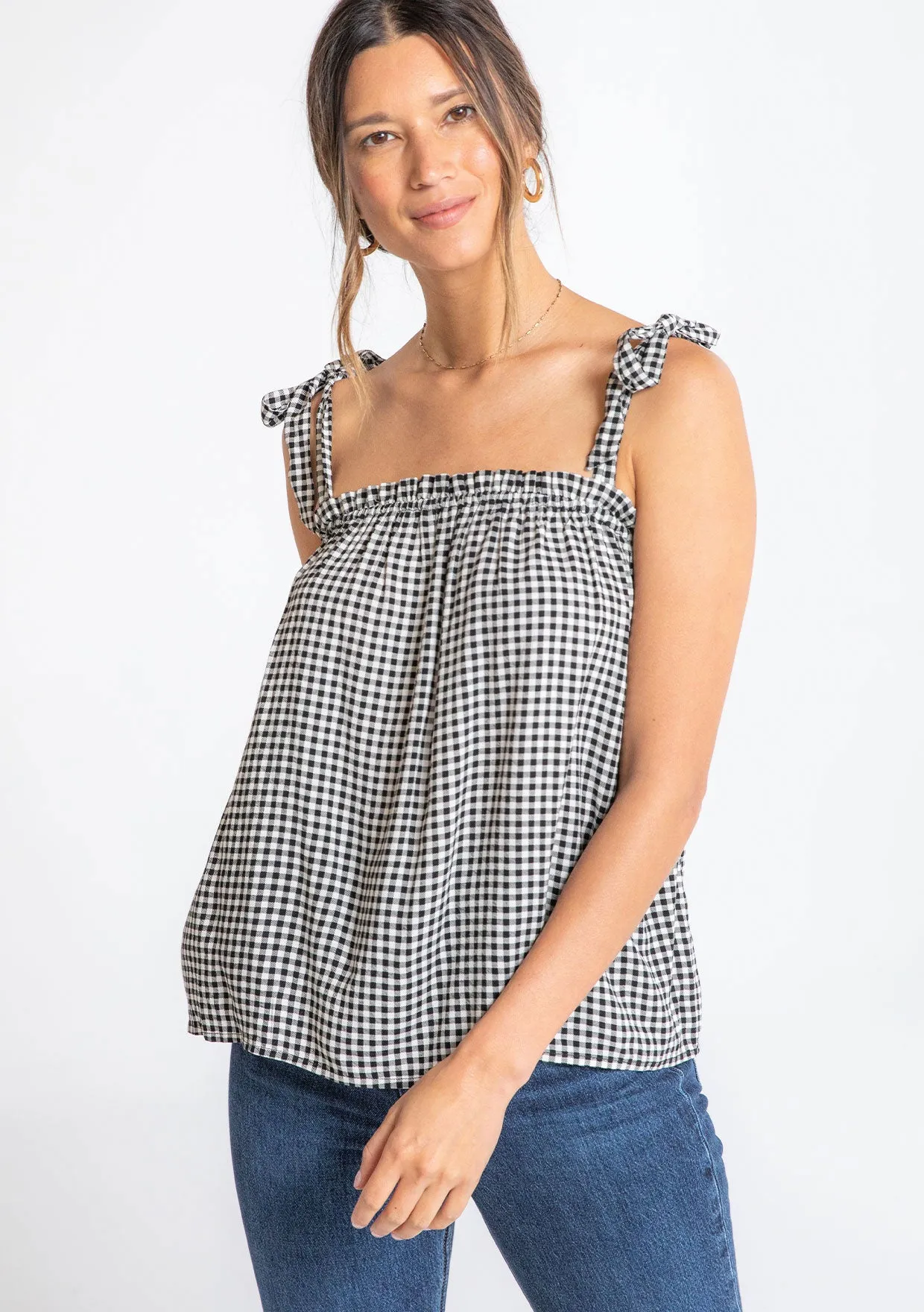 Milla Gingham Tank Top sold by lovestitch product image thumbnail 3