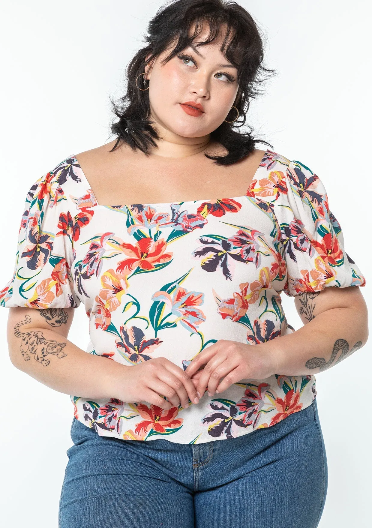 Rosa Puff Sleeve Top sold by lovestitch product image thumbnail 5