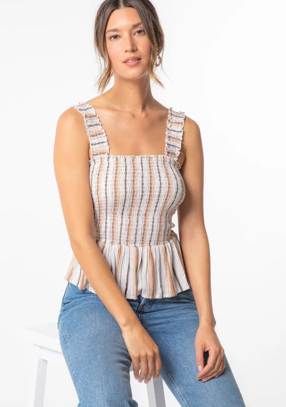 Miramar Striped Tank Top sold by lovestitch