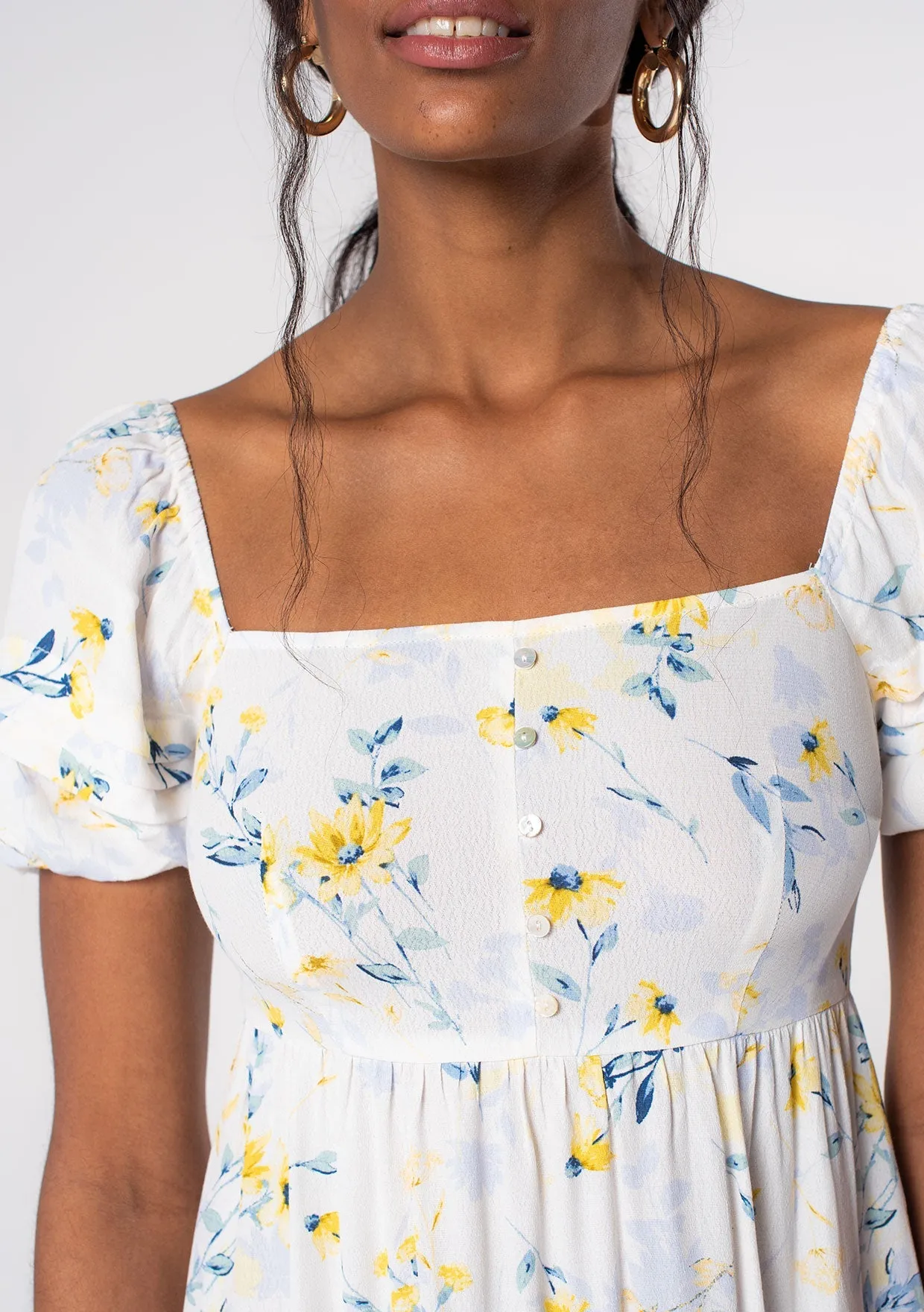 Honey Puff Sleeve Mini Dress sold by lovestitch product image thumbnail 4