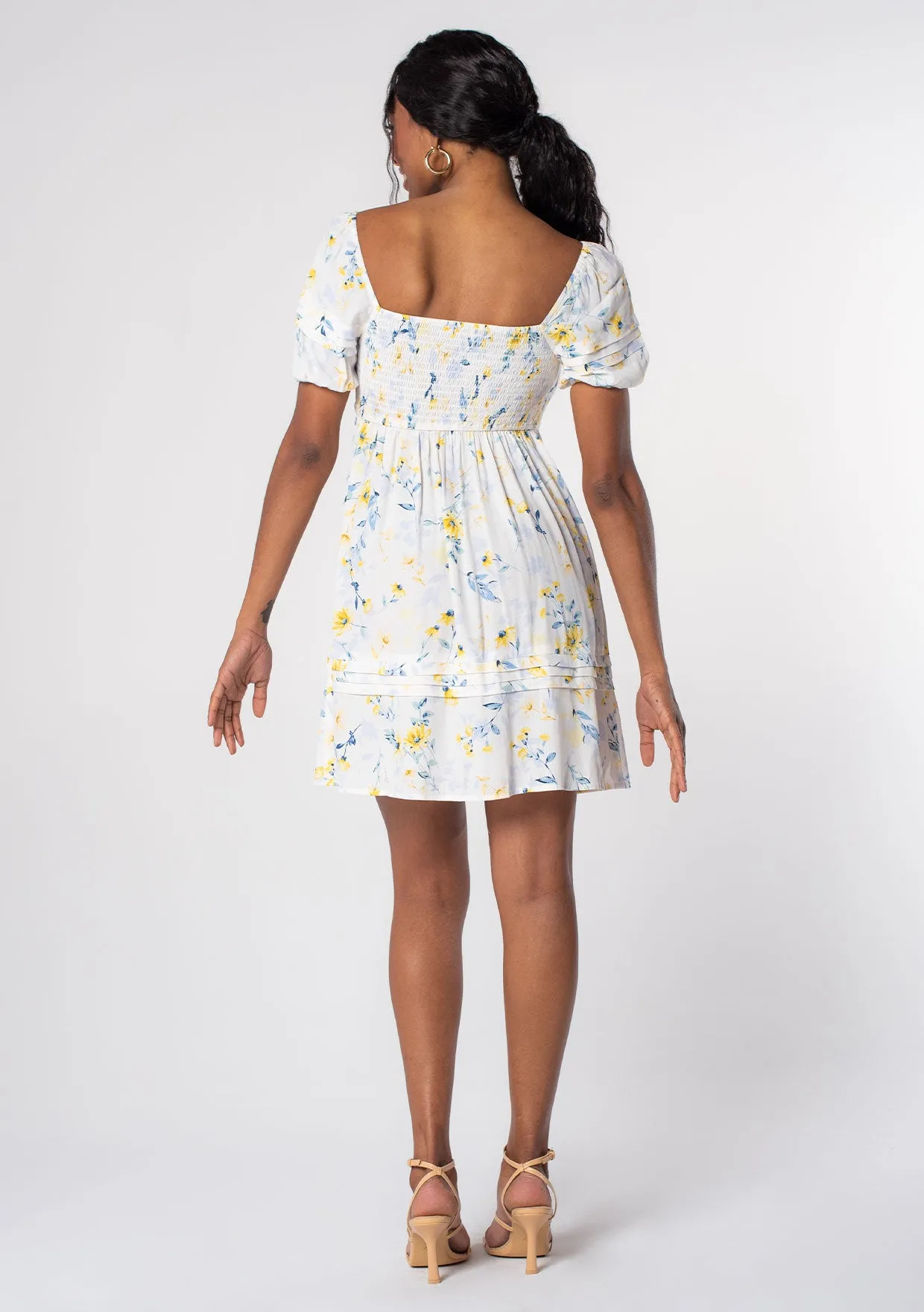Honey Puff Sleeve Mini Dress sold by lovestitch product image thumbnail 2