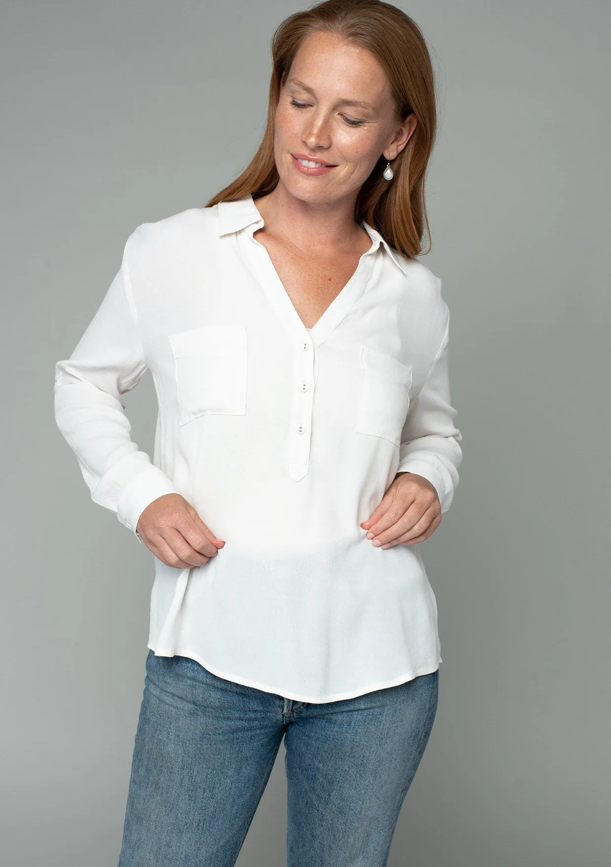 Shayla Button Front Shirt sold by lovestitch product image thumbnail 5