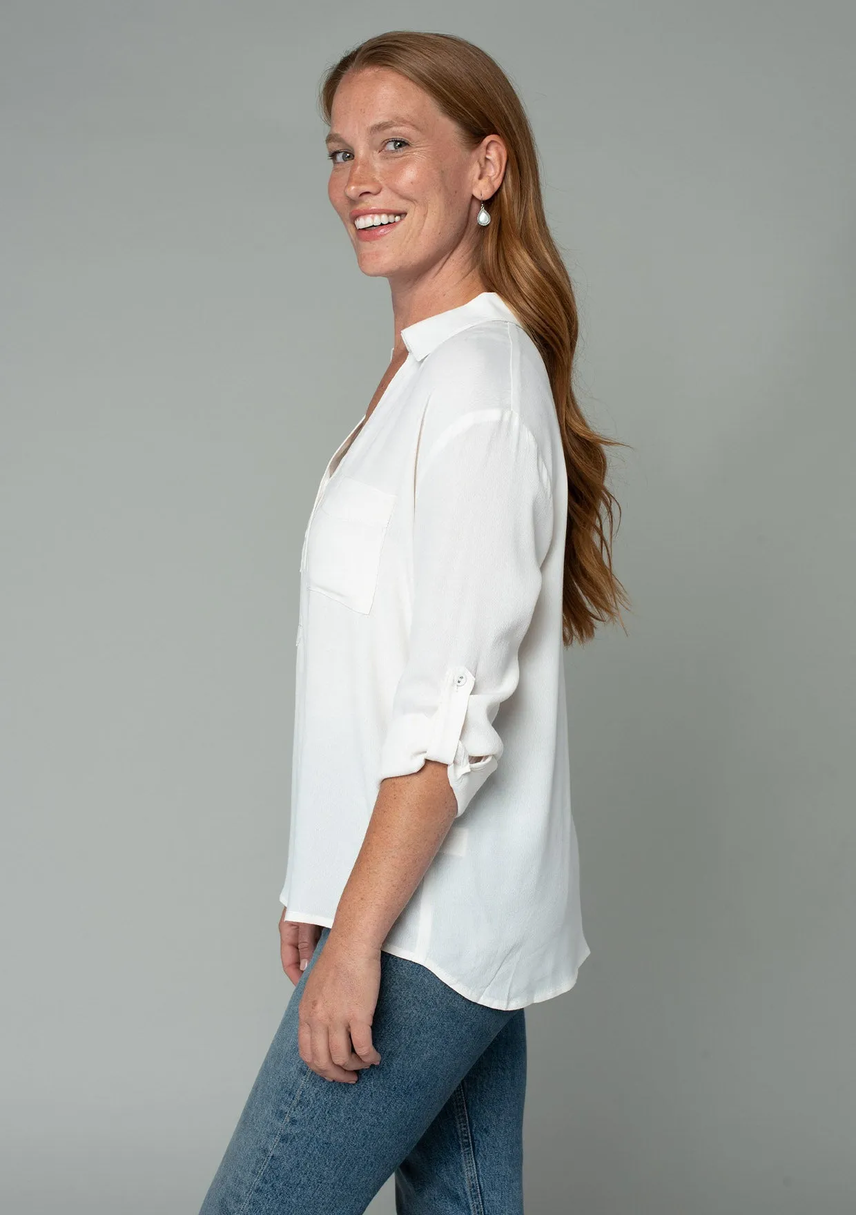 Shayla Button Front Shirt sold by lovestitch product image thumbnail 4