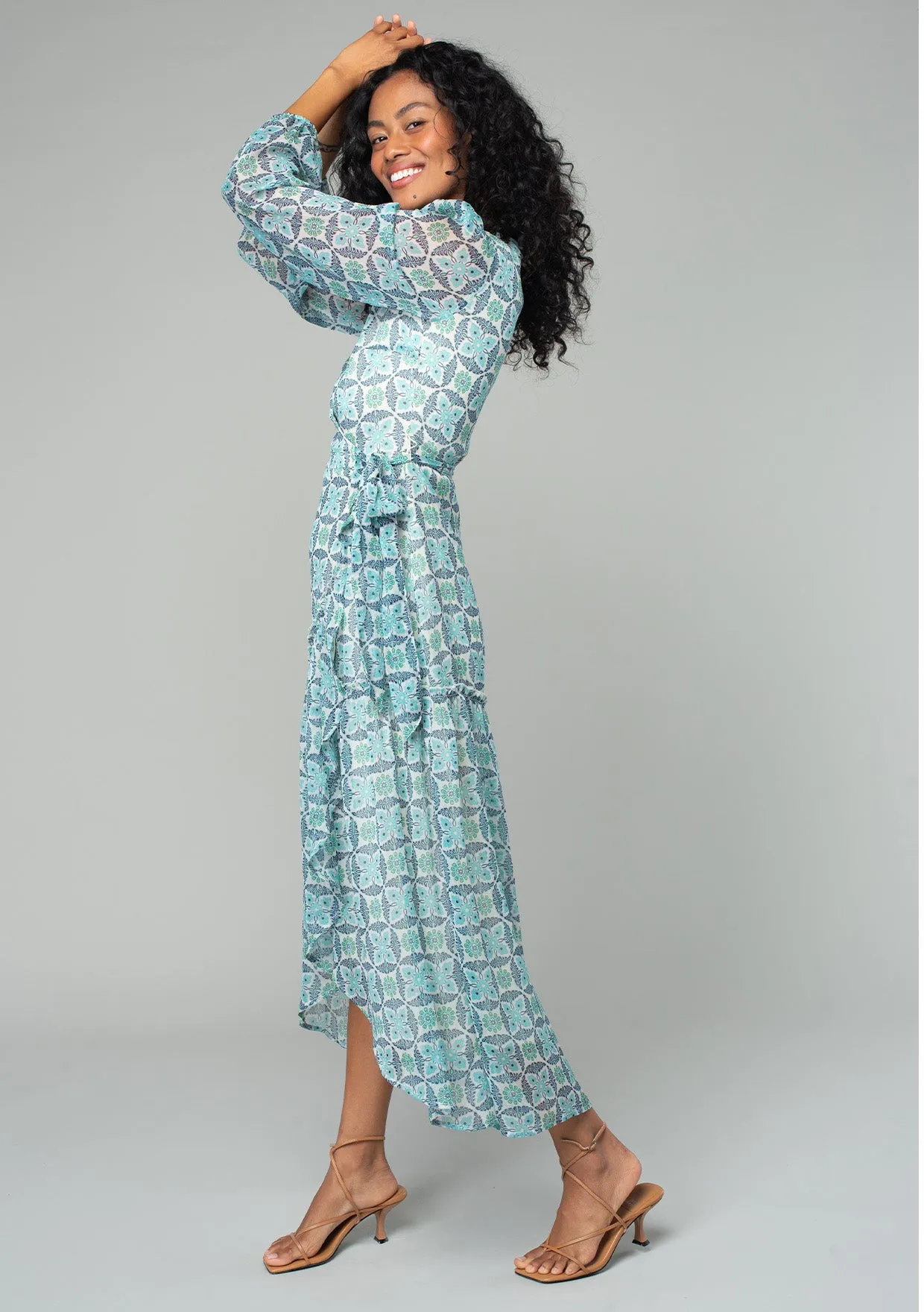 Rio Maxi Wrap Dress sold by lovestitch product image thumbnail 4