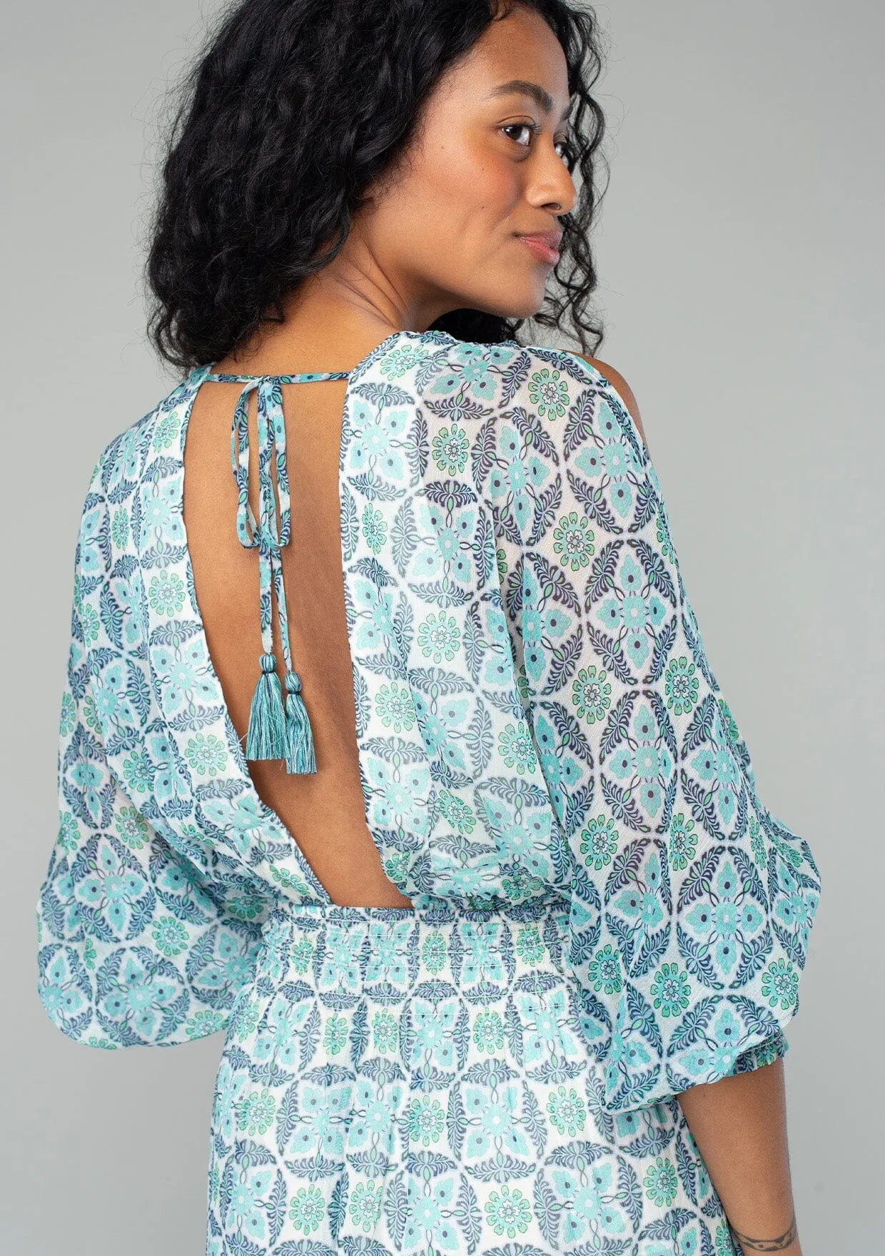 Starflower Split Sleeve Mini Dress sold by lovestitch product image thumbnail 5