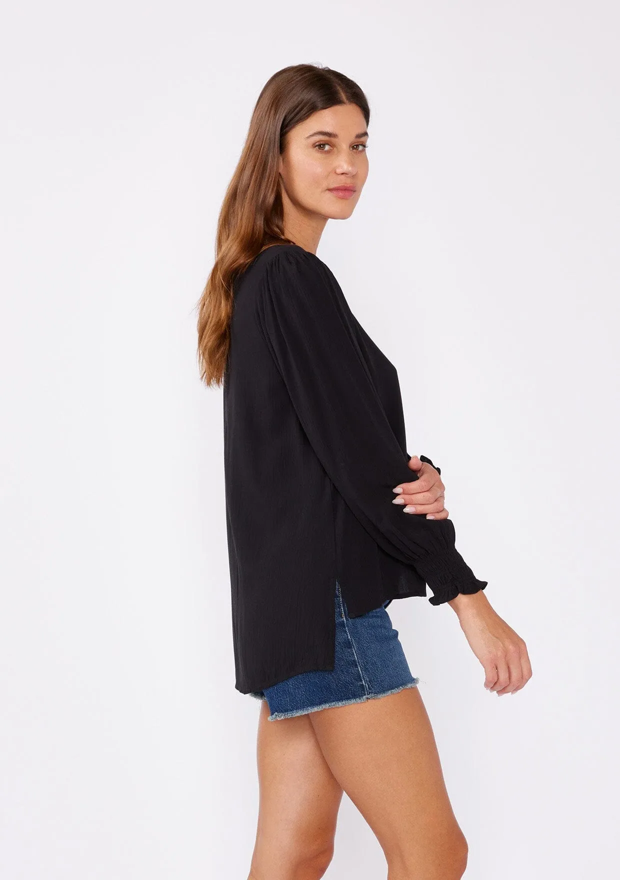 Kasia Button Front Blouse sold by lovestitch product image thumbnail 5