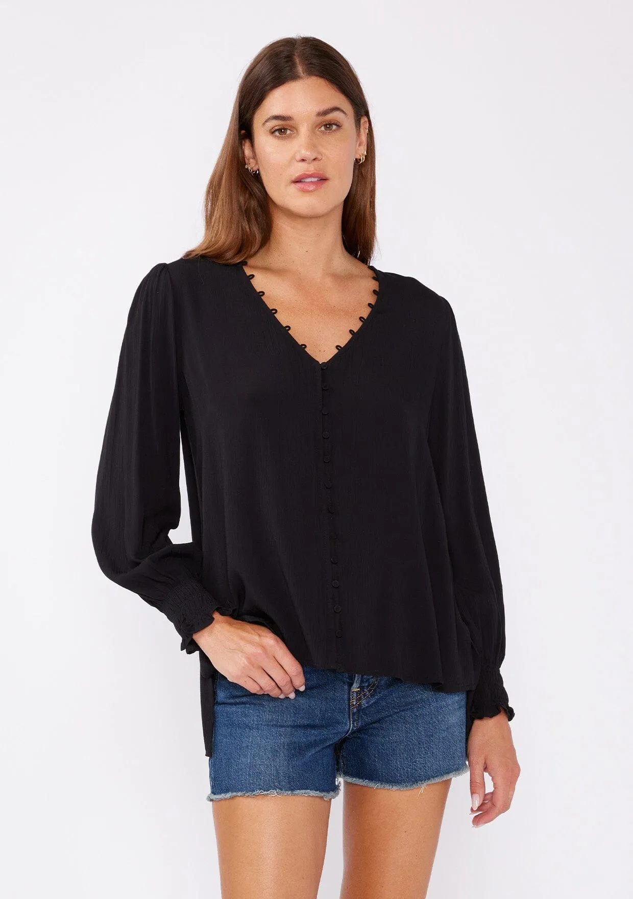 Kasia Button Front Blouse sold by lovestitch product image thumbnail 3