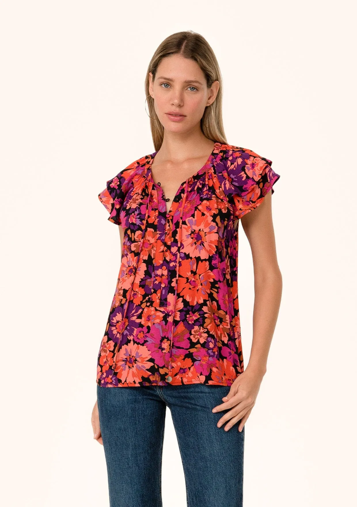 Laney Floral Top sold by lovestitch