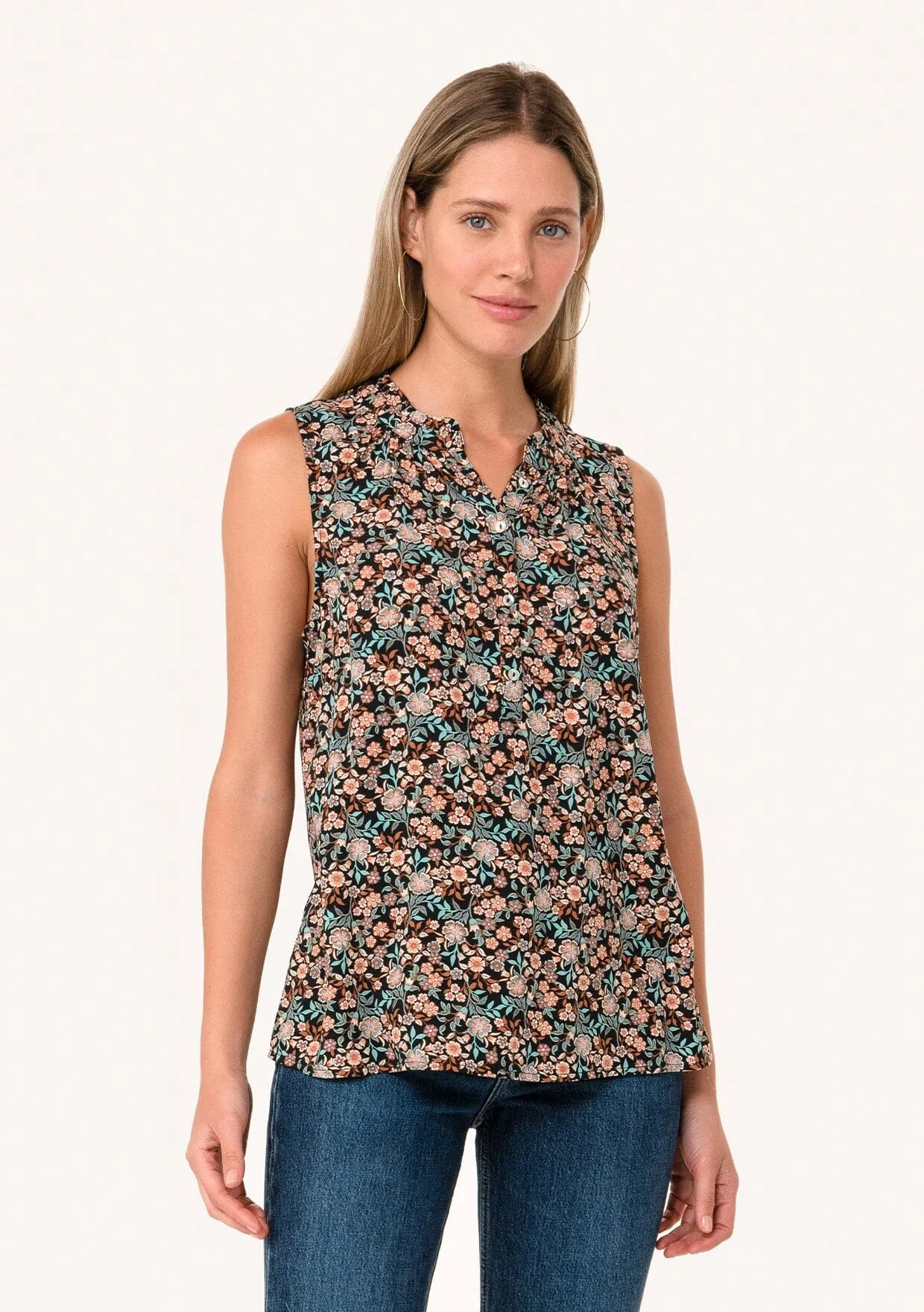 Marleigh Button Front Tank Top sold by lovestitch