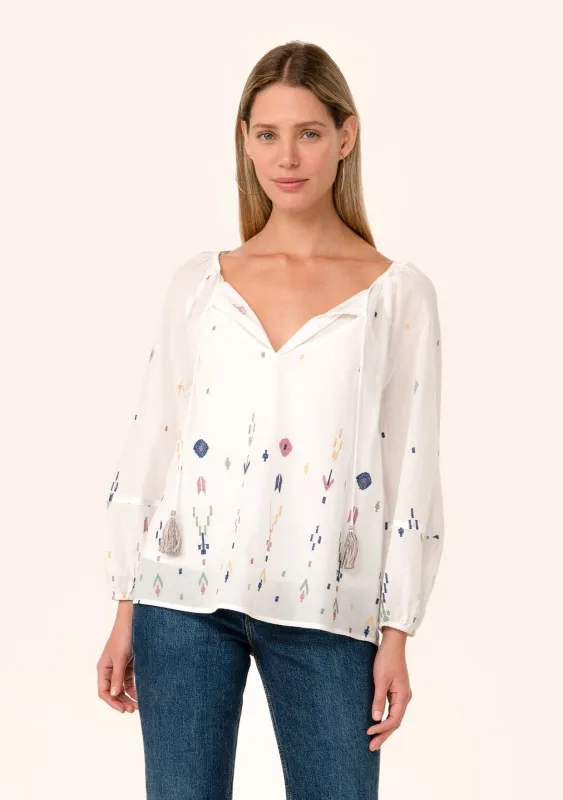 Julieta Embroidered Blouse sold by lovestitch
