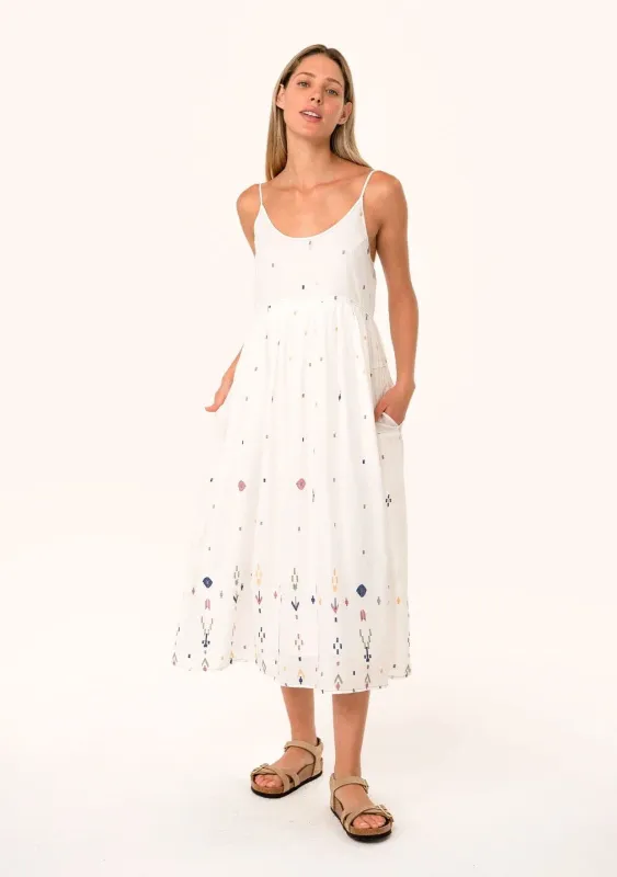 Paloma Embroidered Midi Dress sold by lovestitch