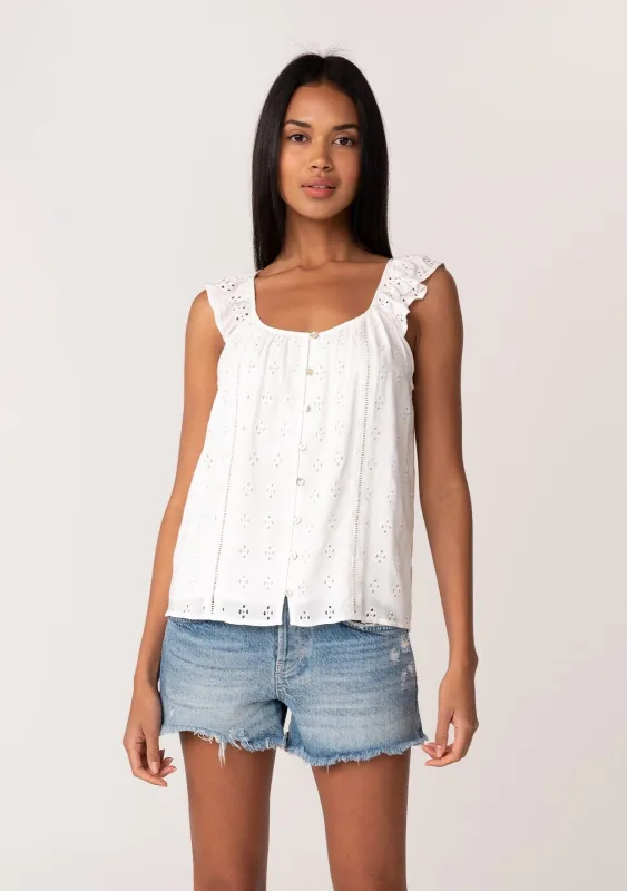 Bijou Button Front Top sold by lovestitch