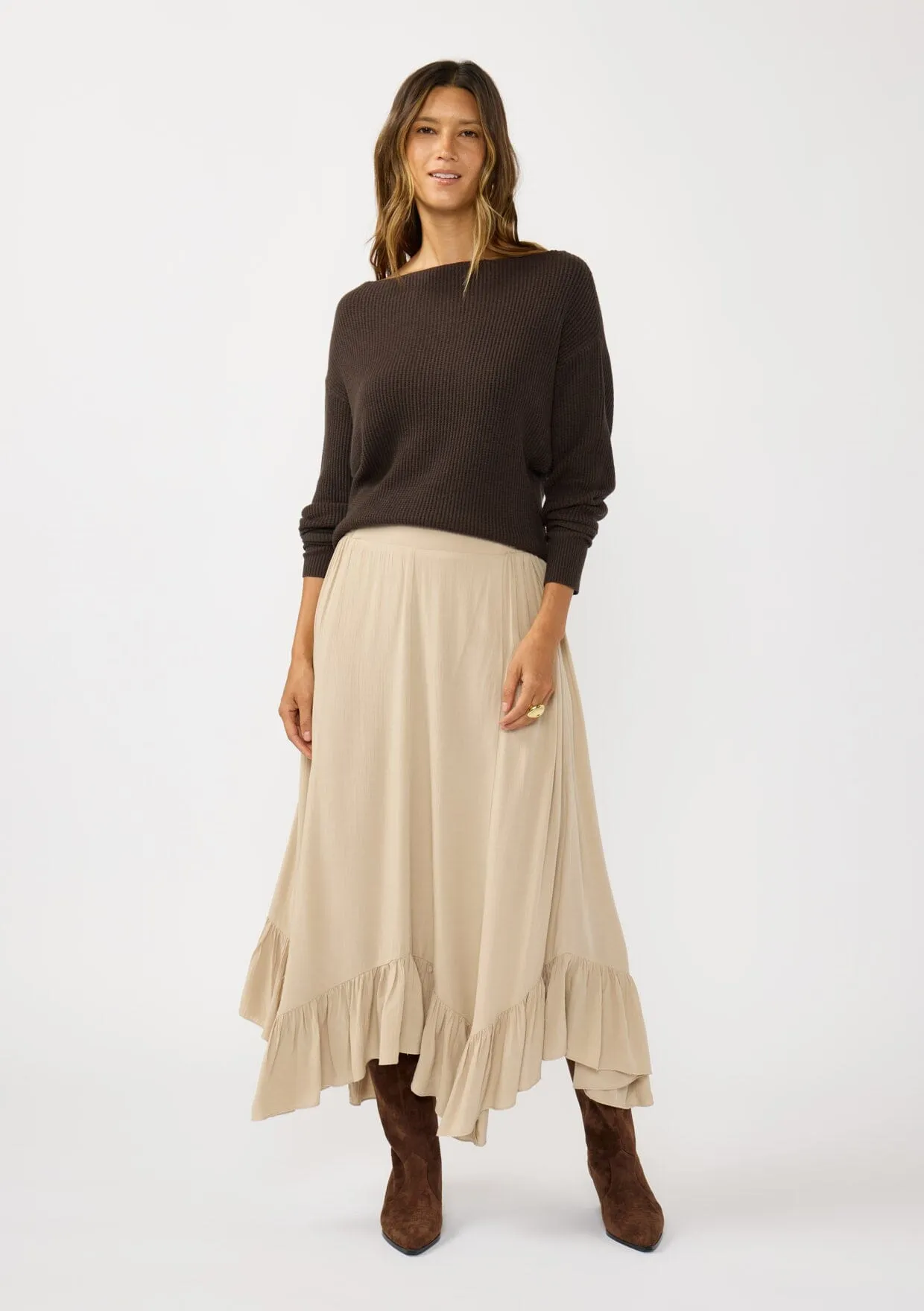 Lainey Ruffle Maxi Skirt sold by lovestitch product image thumbnail 5